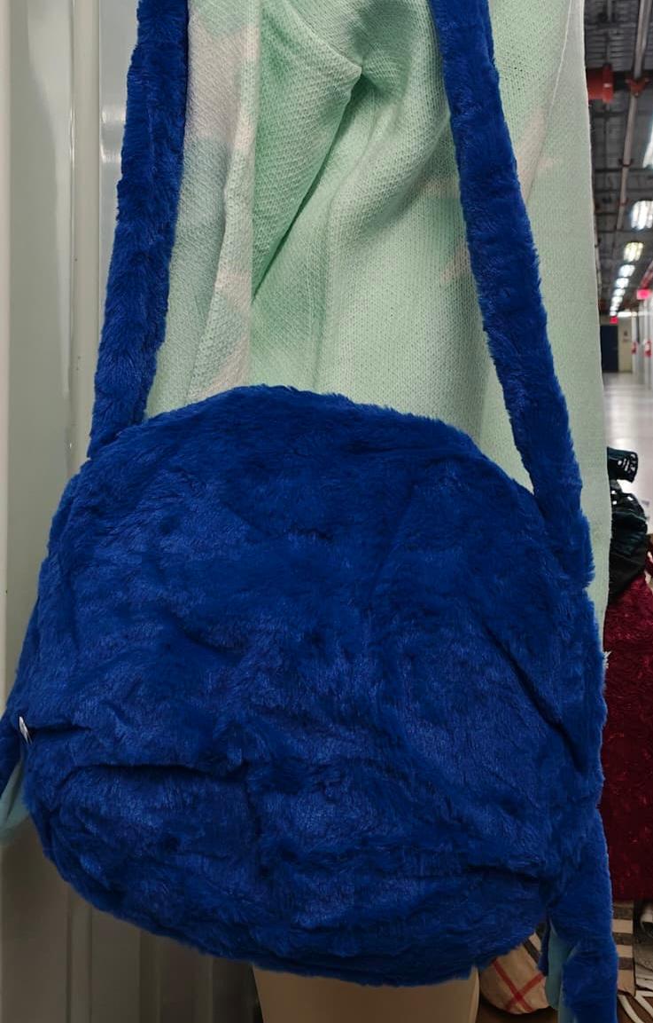 Cartera de peluche azul Stitch