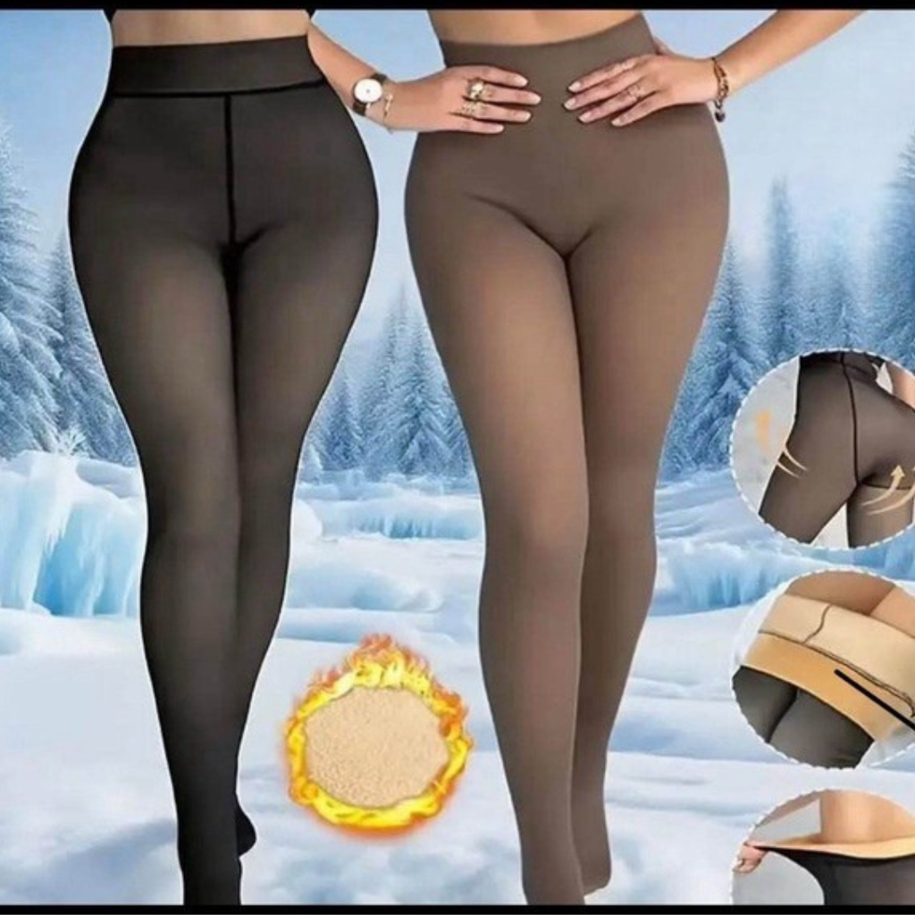 Women's Black Thermal Fleece Leggings