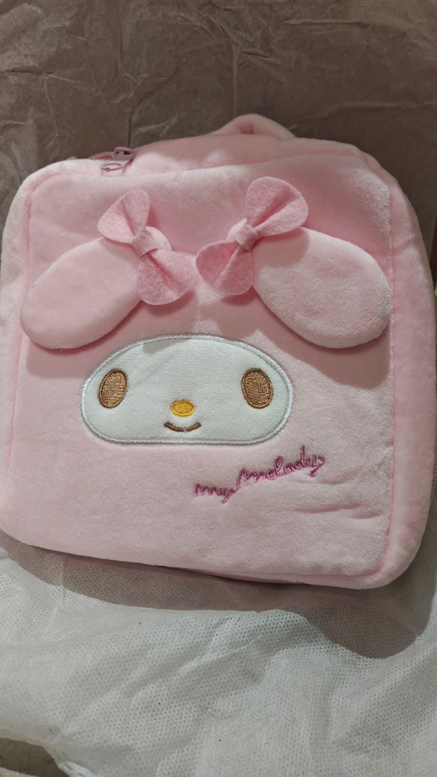 Bolso de peluche rosa my melody