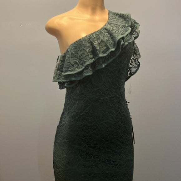 Party dark green dress