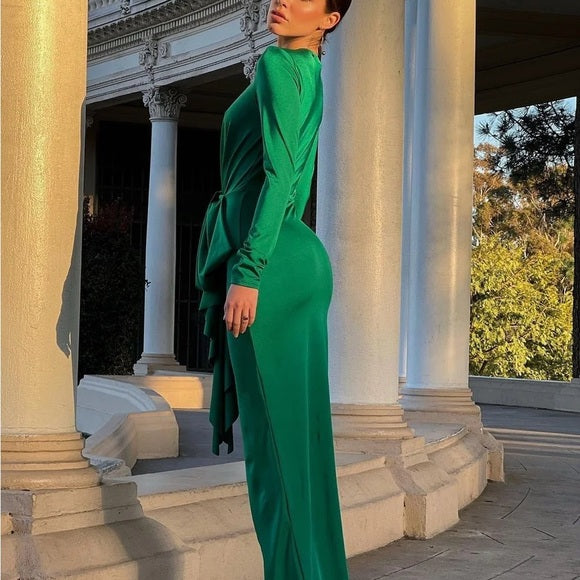 Elegant Green Evening Dress