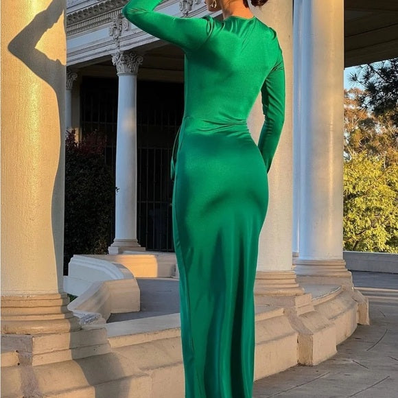 Elegant Green Evening Dress