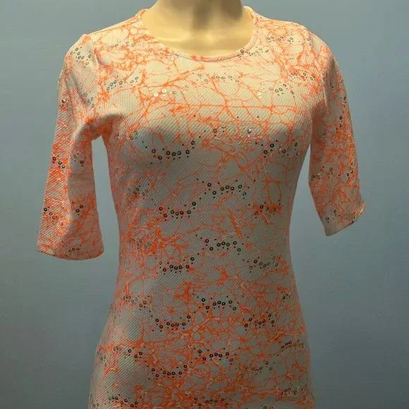 Orange dress polyester
