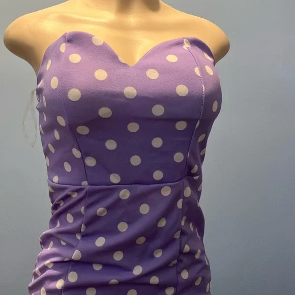 Purple long dress for party