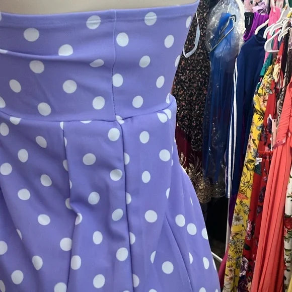 Purple long dress for party