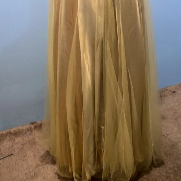 Gold dress for promo