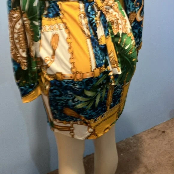 Buchón yellow mini dress