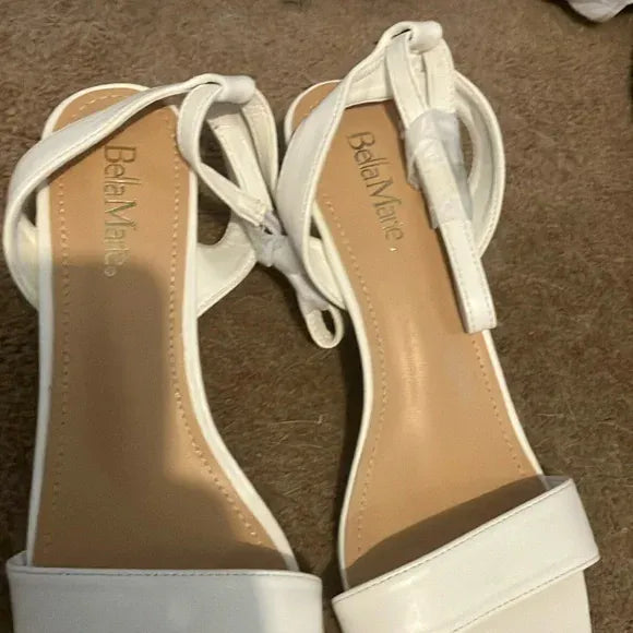 Bella Marie Jean Women's Strappy Open Toe Block Heel Sandals