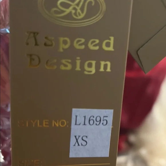 Elegant Red and Gold Women's Dress