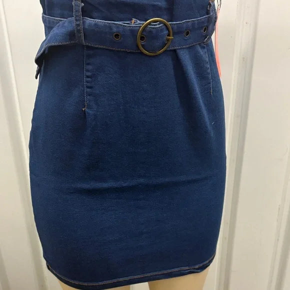 Women's Blue Denim Dress