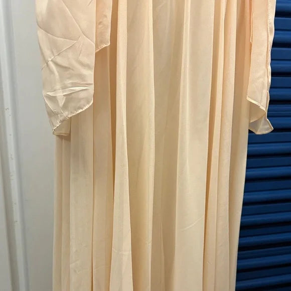 Elegant Peach Strapless Dress