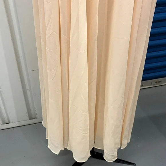 Elegant Peach Strapless Dress