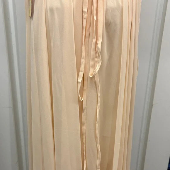 Elegant Peach Strapless Dress