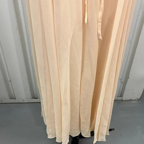 Elegant Peach Strapless Dress