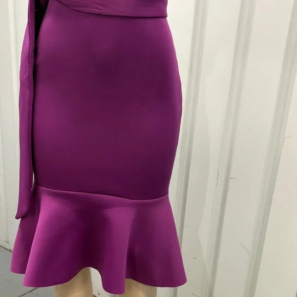 Va Va Voom Fuchsia One-Shoulder Dress