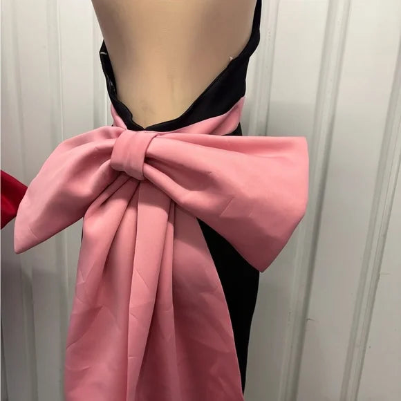 Va Va Voom Black and Pink Prom Dress