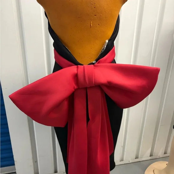 Va Va Voom Black and Pink Prom Dress