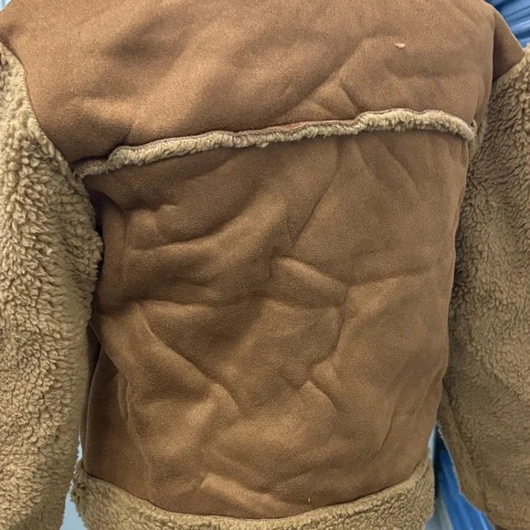 Women's Tan Shearling Jacket