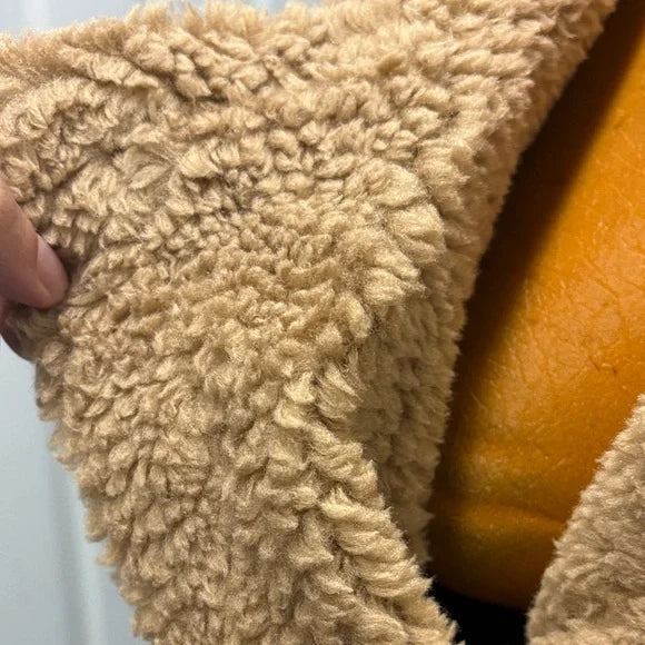 Women's Tan Shearling Jacket