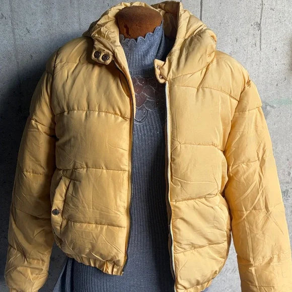 Sunny Yellow Women's Puffer Jacket