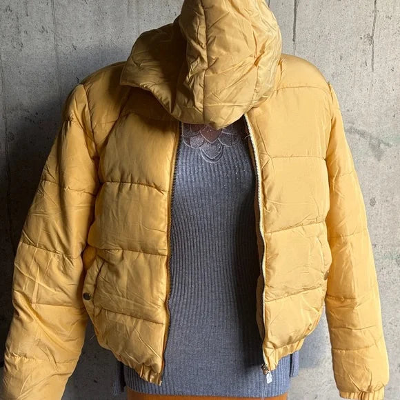 Sunny Yellow Women's Puffer Jacket