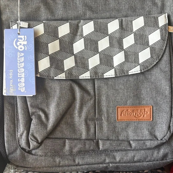 Gray Backpack for Men
