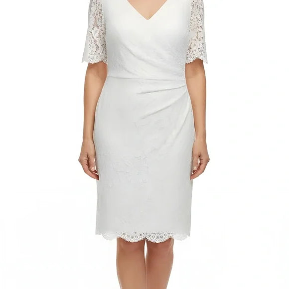 Elegant White Lace Dress Christina Wu