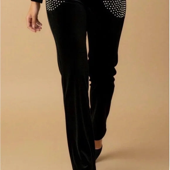 Jaded London Black Velvet Studded Set