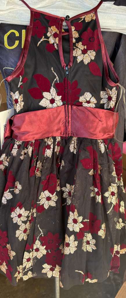 Beautiful Black flower dress for children