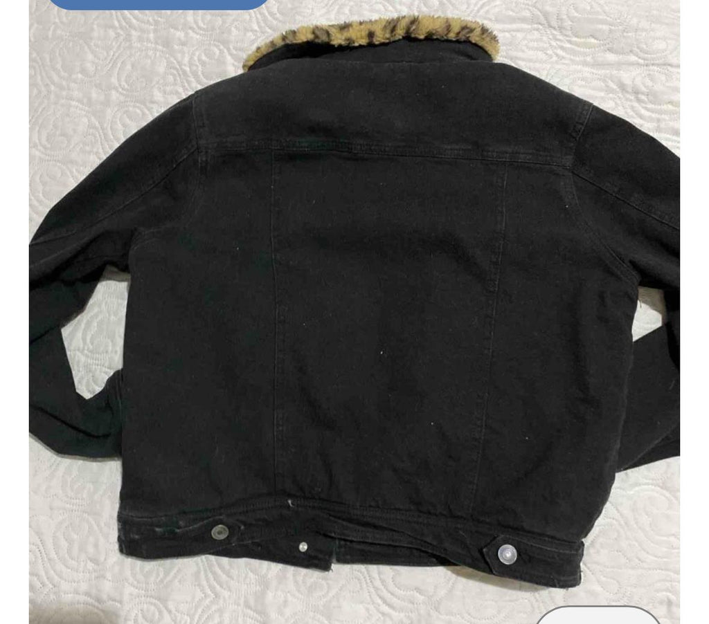 Chaqueta de jean Azul con animal print