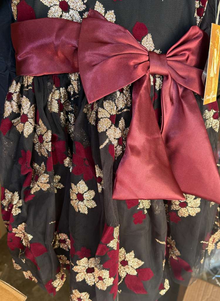 Beautiful Black flower dress for children