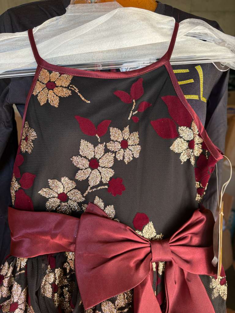 Beautiful Black flower dress for children