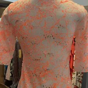 Orange dress polyester