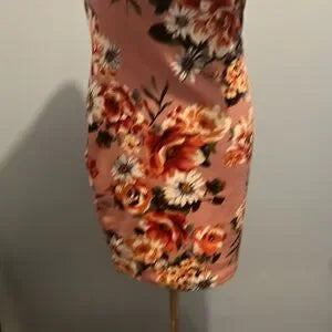 pink floral dress