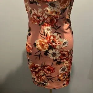 pink floral dress
