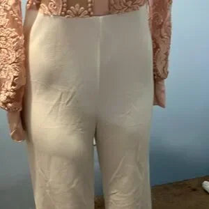 A Touch Of Lace Jumpsuit - Blush/combo