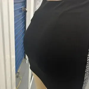 Black and White Patterned Women's Skirt